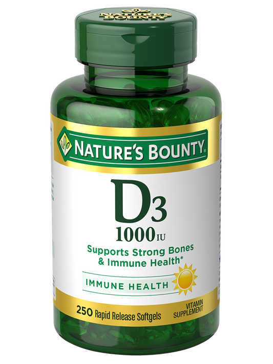 Vitamin D3 1000 IU, 250 Softgels