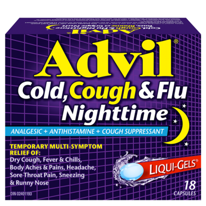 Advil Nighttime Cold & Flu Liqui-Gels 18ct