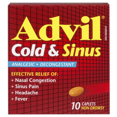 Advil Cold & Sinus Relief Caplets 10ct