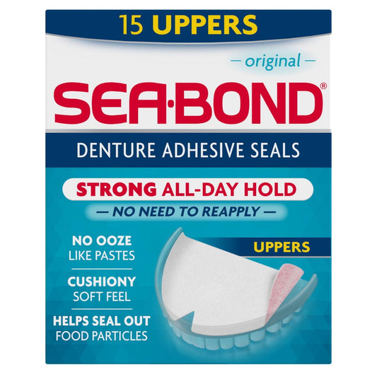 Sea Bond Denture Adhesive Uppers, 15 Strips