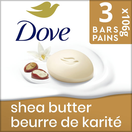 Shea Butter & Vanilla Beauty Bar Soap 3-Pack (106g Each)
