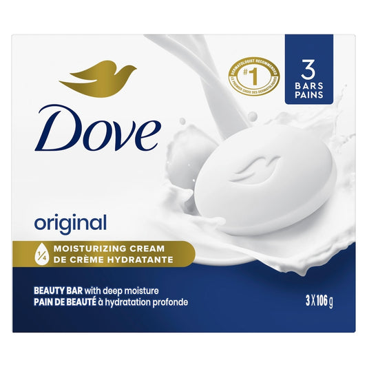 Dove White Beauty Bar Soap 3-Pack (106g)