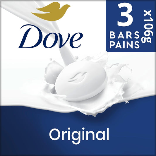 Dove White Beauty Bar Soap 3-Pack (106g)