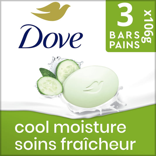 Dove Cucumber & Green Tea Beauty Bar Soap 3-Pack (106g)