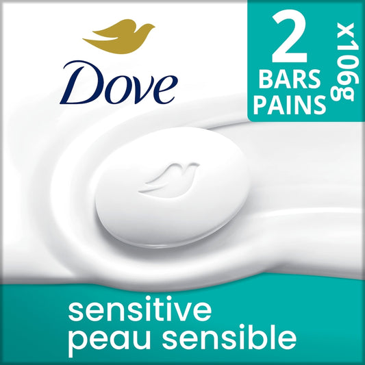 Dove Sensitive Skin Beauty Bar 2-Pack (106g Each)