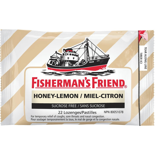 Honey Lemon Sugar Free Throat Lozenges, 44-Pack