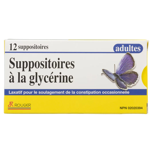 Adult Glycerin Suppositories 12-Pack
