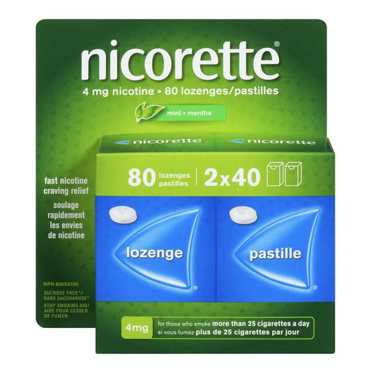 Nicorette Mint 4mg Lozenges - 80 Count