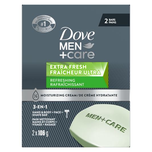 Men+Care Extra Fresh Bar Soap 2-Pack (106g)
