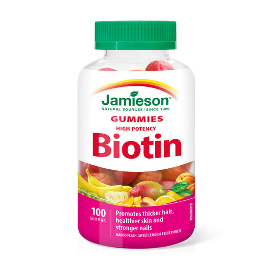 High-Potency Biotin Gummies for Hair, Skin & Nails – 100 Count