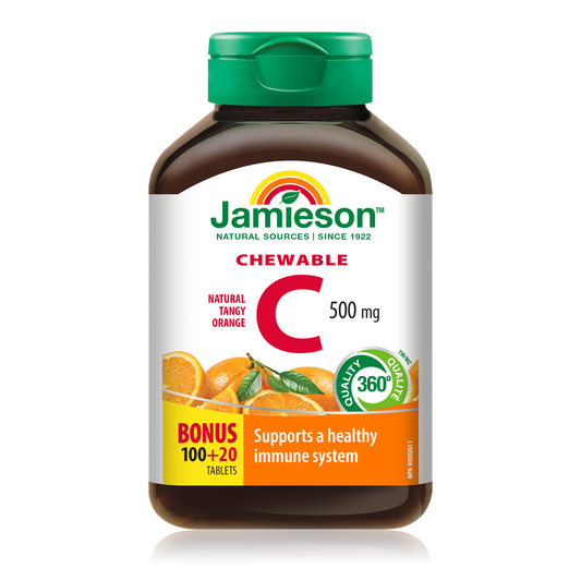 Chewable Vitamin C 500mg Tangy Orange 120 Tablets