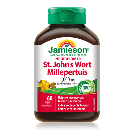 St. John's Wort 1000mg Tablets, 60 Count