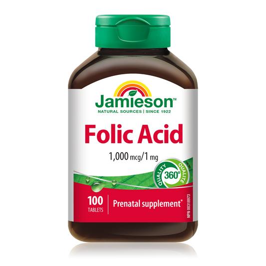Folic Acid 1mg Tablets 100 Count
