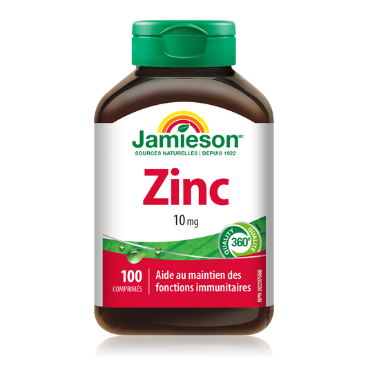 Zinc 10mg Immune Support Tablets - 100 Count
