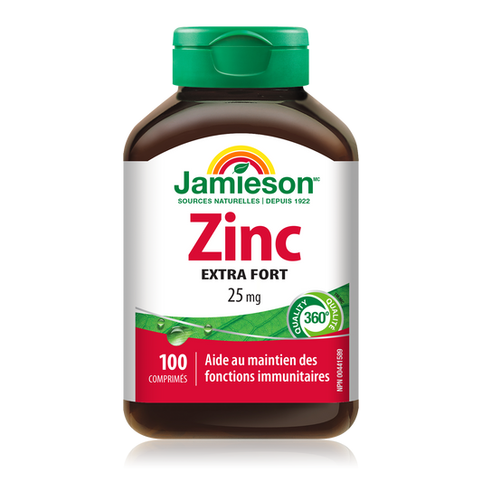 Zinc 25mg Extra Strength Tablets 100 Count