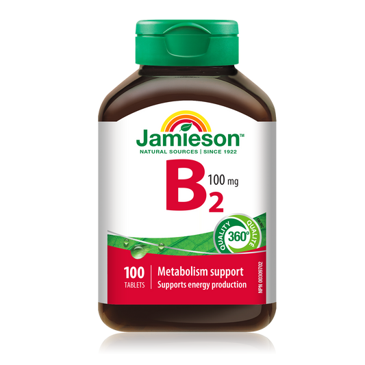 Vitamin B2 100mg Tablets, 100 Count