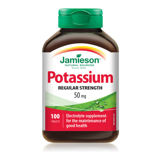 Potassium 50mg Gradual Release Tablets 100 Count