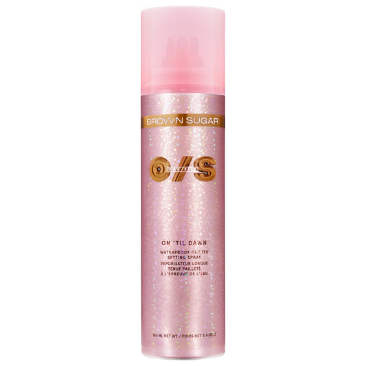 On 'Til Dawn Waterproof Glitter Setting Spray - Brown Sugar