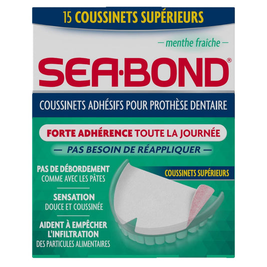 Fresh Mint Denture Adhesive Uppers, 15 Strips