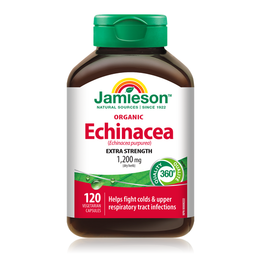 Organic Echinacea Purpurea 1200mg - 120 Capsules