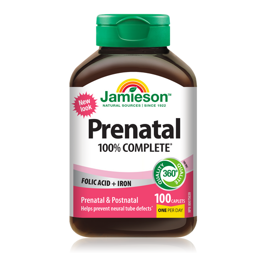 Prenatal Multivitamin Caplets 100 Count
