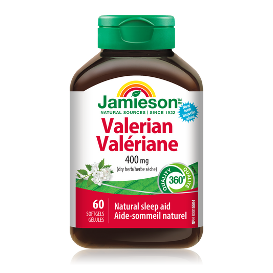 Valerian 400mg Sleep Support Capsules - 60 Softgels