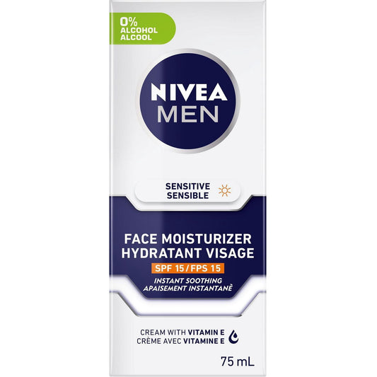 Nivea Men Sensitive Face Moisturizer SPF 15 - 75ml