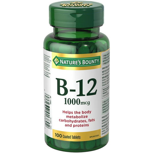 Vitamin B12 1000mcg Tablets - 100 Count