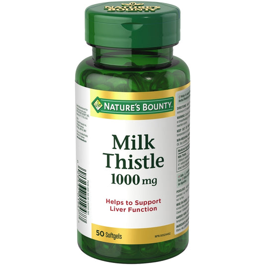 Milk Thistle 250mg Liver Support Softgels 50ct