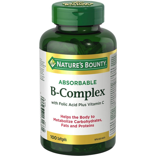 Super B-Complex with Folic Acid Tablets 100 Count