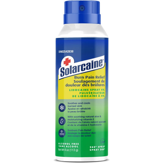 Burn Relief Spray with Aloe & Lidocaine 113g