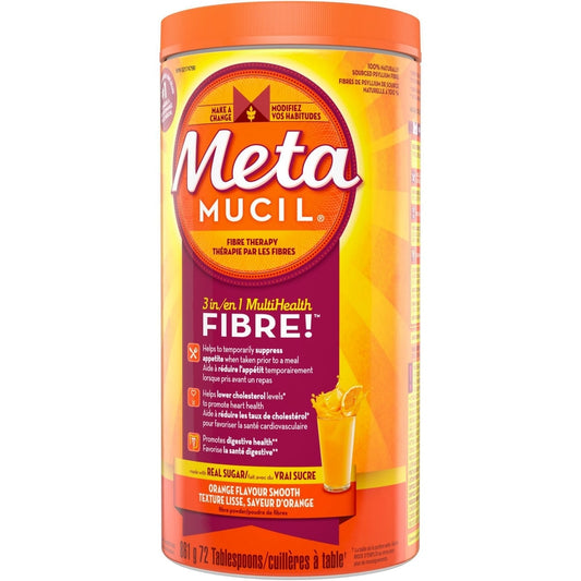 Metamucil Smooth Orange Fibre Supplement 861g, 72 Doses