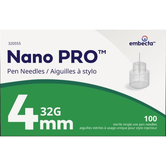 Nano PRO 32G 4mm Pen Needles - 100 Pack