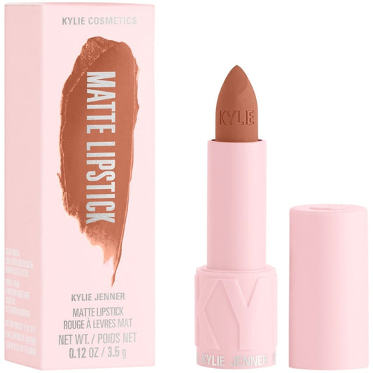 Matte Lipstick, highly pigmented, weightless, 8-hour wear, soft-matte finish, hydrates lips
