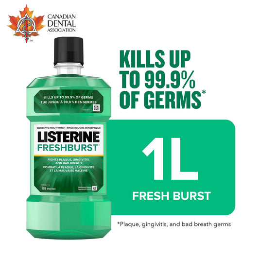 Fresh Burst Antiseptic Mouthwash 1L