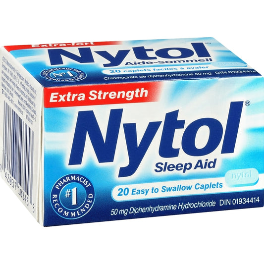 Nytol Sleep Aid 50mg Caplets 20 Count