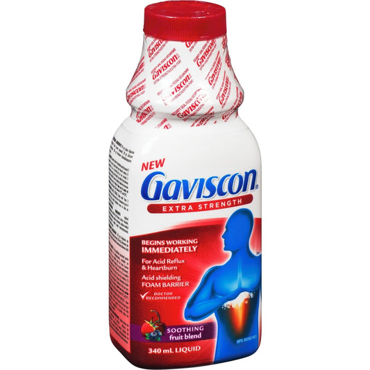 Gaviscon Extra Strength Fruit Antacid Liquid 340ml
