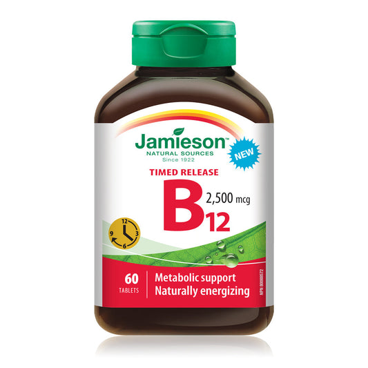 Vitamin B12 2500mcg Time Release Tablets 60 Count