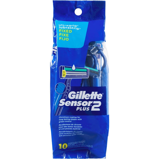 Custom Plus Sensitive Skin Disposable Razors 10-Pack