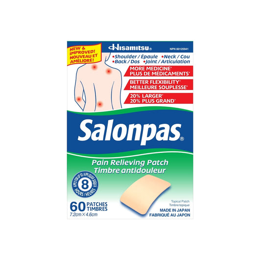 Salonpas Pain Relieving Patches, 60 Count