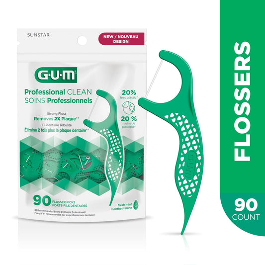 Professional Clean Mint Flossers 90-Pack