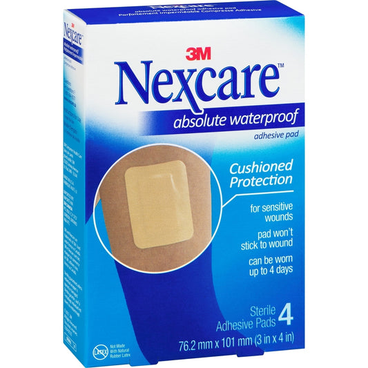 Absolute Waterproof Adhesive Pads, 4-Pack