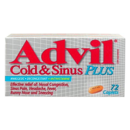 Advil Cold & Sinus Plus Caplets 72-Pack