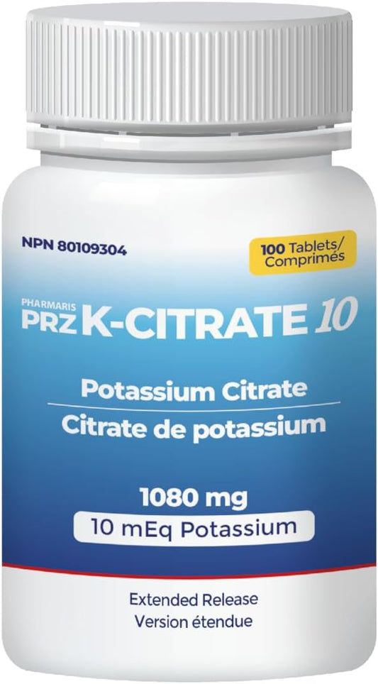 Potassium Citrate 10mEq Extended-Release Tablets 100 Count