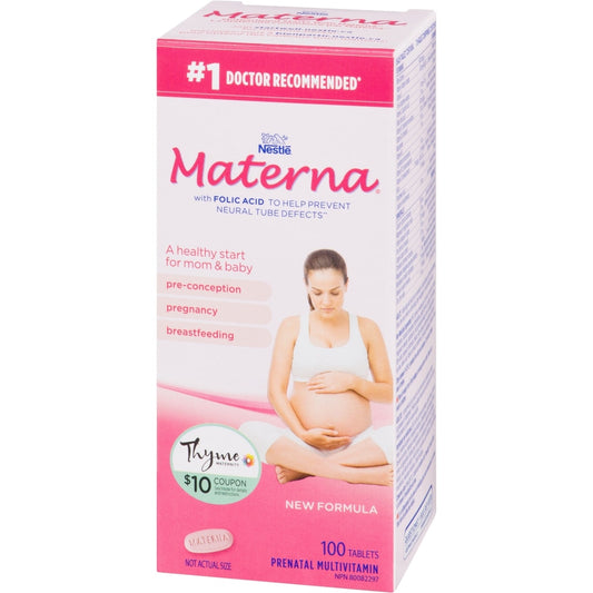 Materna Prenatal Multivitamin Tablets 100 Count