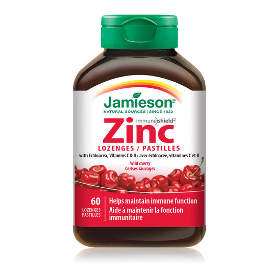 Zinc Lozenges Wild Cherry 60ct