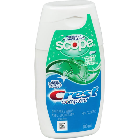 Whitening Toothpaste Gel with Scope, 100ml