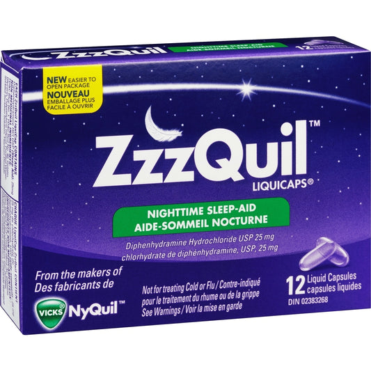 Nighttime Sleep-Aid LiquiCaps 12 Count