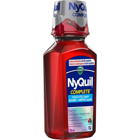 NyQuil Complete Nighttime Cold & Flu Relief Berry 236ml
