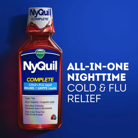 NyQuil Complete Nighttime Cold & Flu Relief Berry 354ml